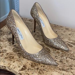 NWT Jimmy Choo Gold Heel Size 40